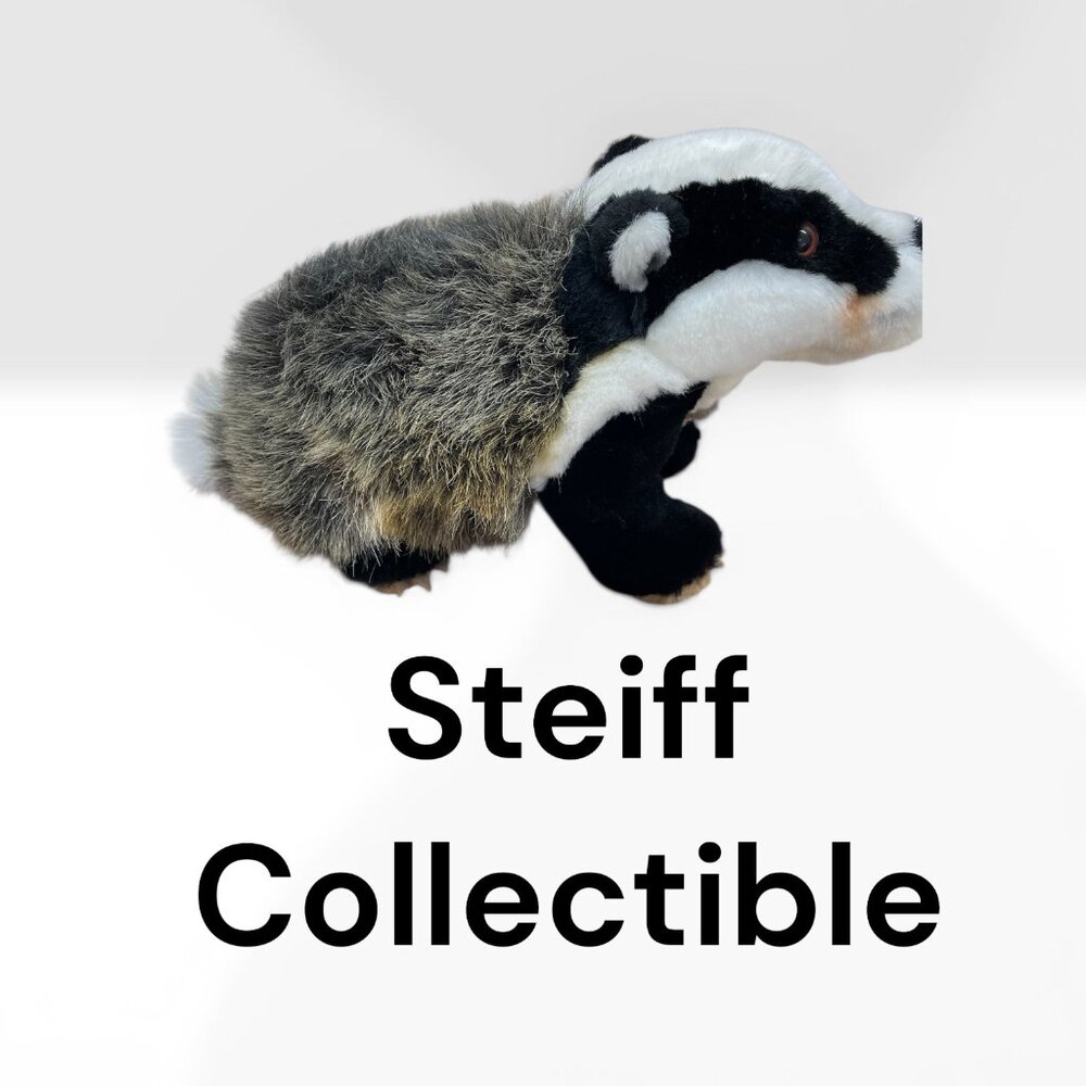 German Craftsmanship: Steiff Diggy Badger Made in WEST Germany - Picture 2 of 5